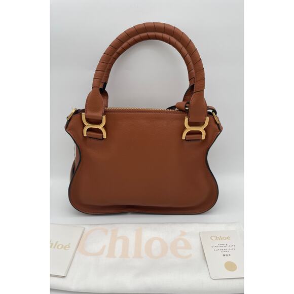 $2390 CHLOE MARCIE SMALL TAN LEATHER SADDLE CROSSBODY BAG PURSE NWT AUTH! - Picture 9 of 16